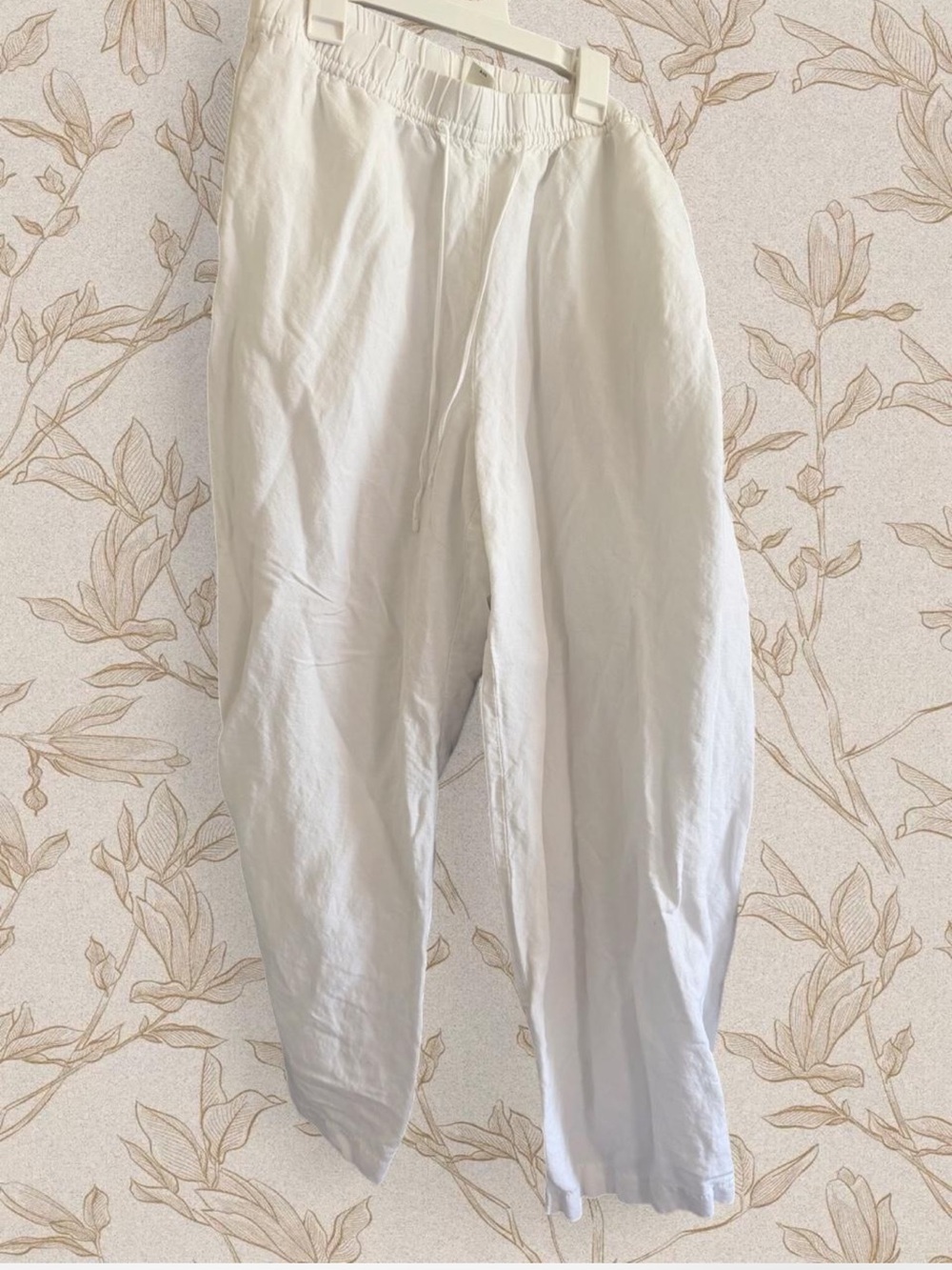 H&M Men's Light Cream Drawstring Pants